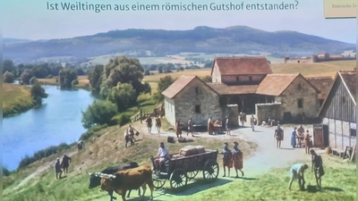 Das Foto zeigt eine Szene aus dem mithilfe von KI erstellten Film „Wer wir waren, wer wir sind” von Dieter Schuster. (Foto: Jürgen Eisen)