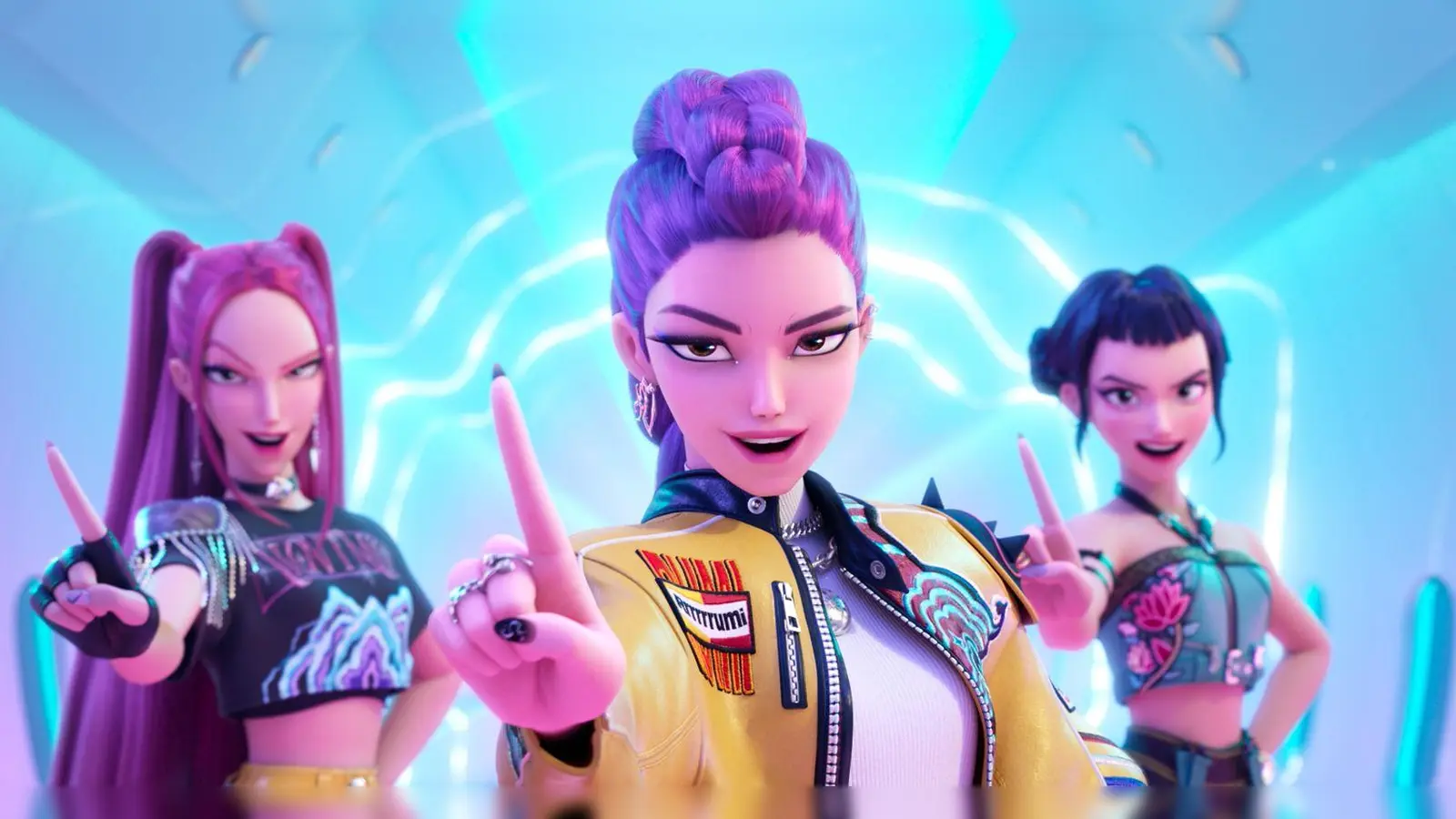 „KPop Demon Hunters“ erzählt die Geschichte einer Girlgroup, die abseits der Bühne böse Geister jagt. (Archivbild) (Foto: -/©2025 Netflix/dpa)