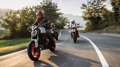 Moderner Klassiker: Die Ducati Monster. (Foto: Ducati/dpa-tmn)