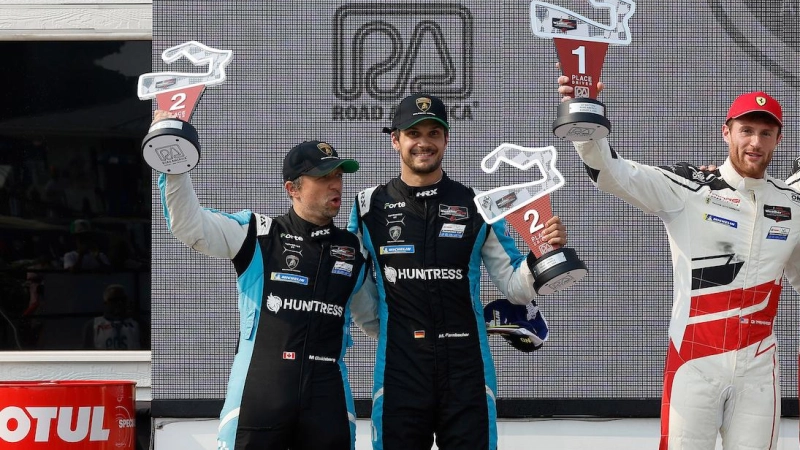 Erstmals auf dem Podium: Misha Goikhberg und Mario Farnbacher (von links). (Foto: Michael L. Levitt)