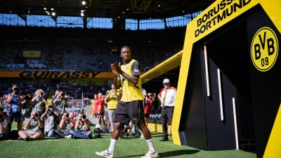 Serhou Guirassy steht vor seinem Debüt für Borussia Dortmund (Foto: Bernd Thissen/dpa)