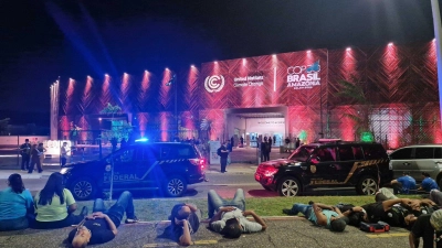 Auch die brasilianische Bundespolizei war im Einsatz. (Foto: Larissa Schwedes/dpa)