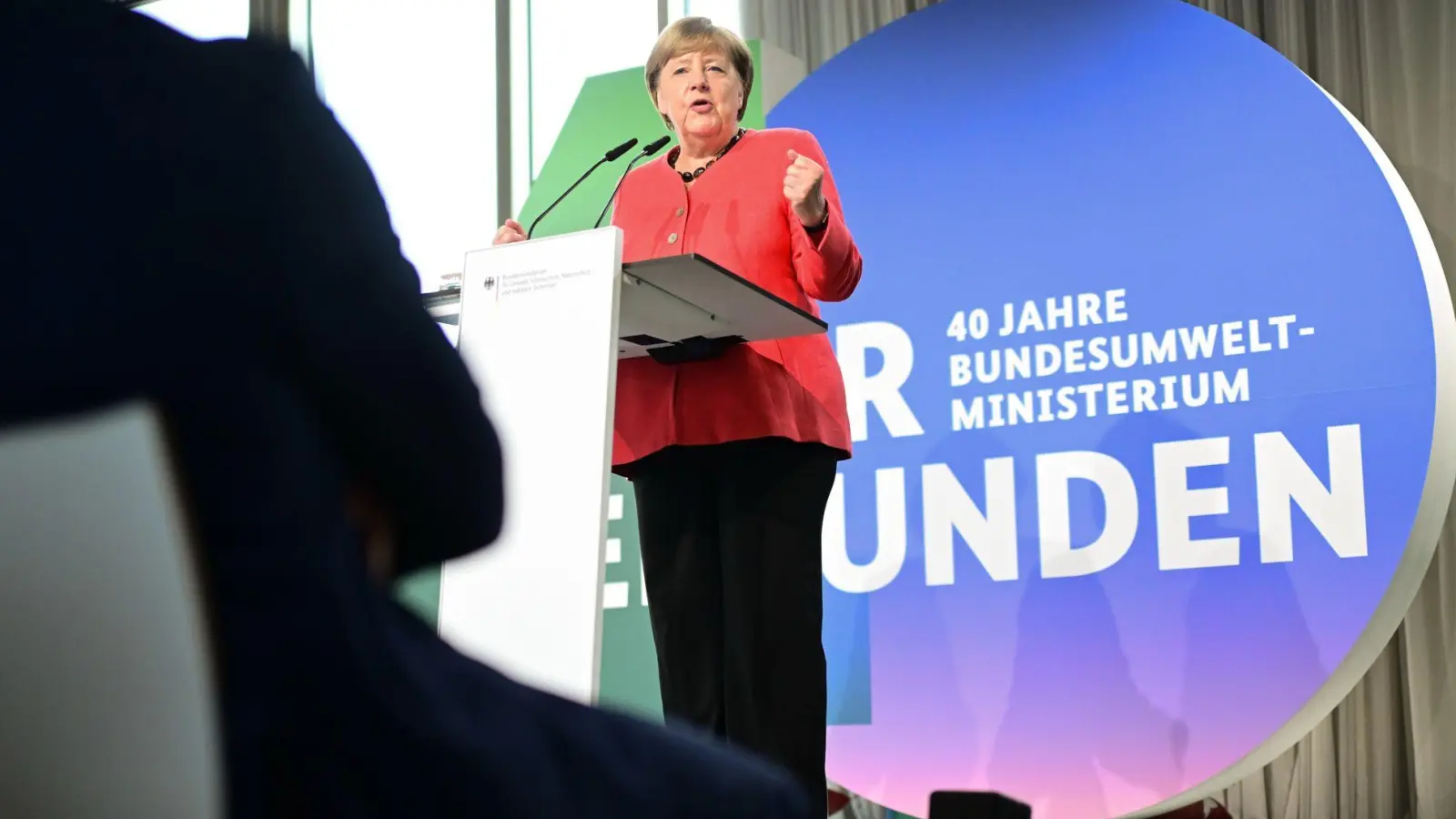 Die frühere Kanzlerin Angela Merkel (CDU) fordert mehr Aufmerksamkeit für den Klimaschutz ein. (Foto: Sebastian Christoph Gollnow/dpa)