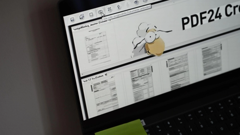 Ein Schaf als Logo: Die Freeware PDF24 Creator lässt beim PDFs erstellen, bearbeiten und anzeigen keine Wünsche offen. (Foto: Zacharie Scheurer/dpa-tmn)
