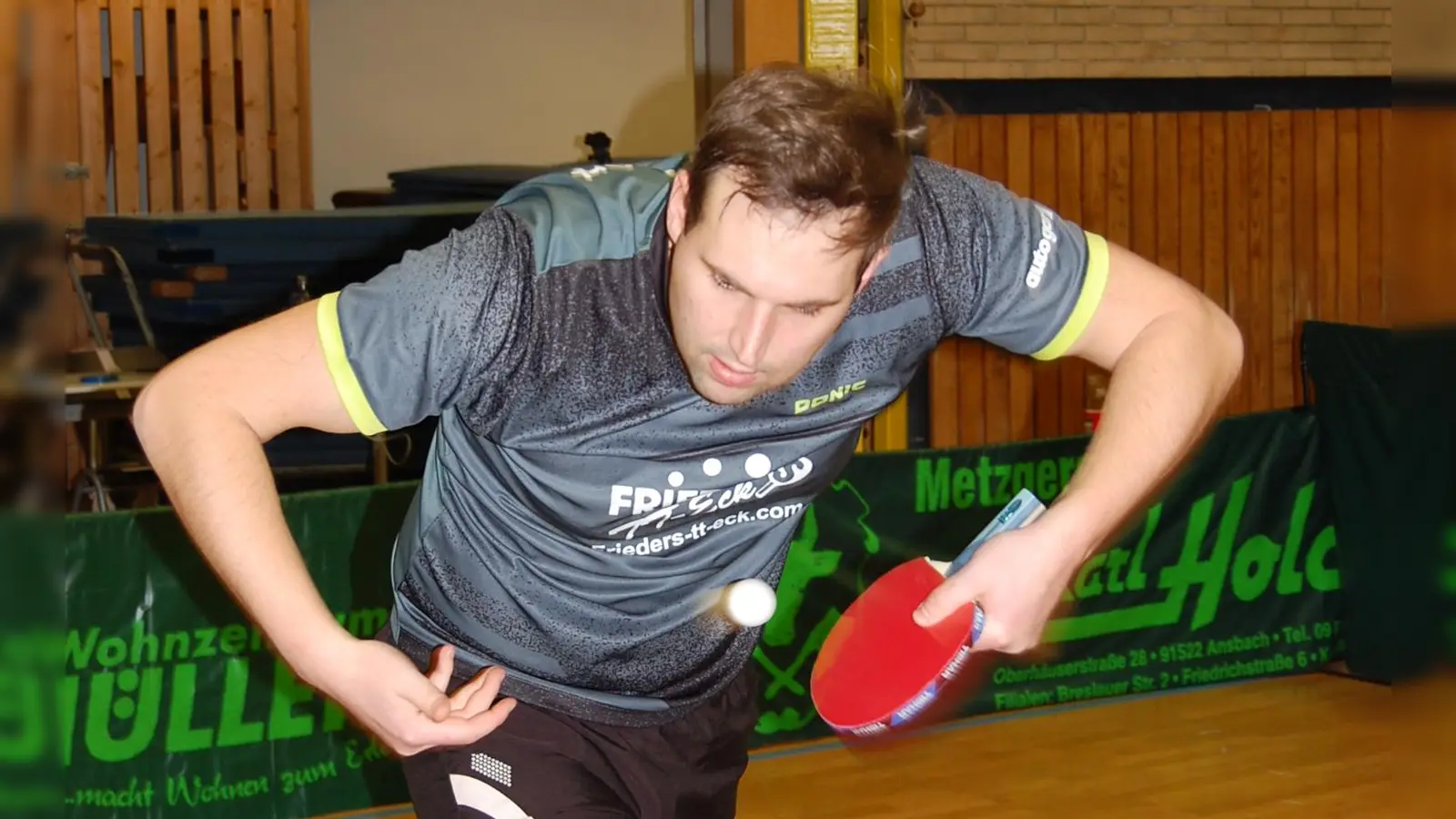 Starker Joker: Jan Schubert gewann beim Heimsieg gegen Wombach sein Doppel und beide Einzel in fünf Sätzen. (Foto: Christian Treffer)