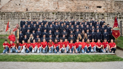 Freuen sich auf die große Jubiläumsfeier: die Kameradinnen und Kameraden der Freiwilligen Feuerwehr Herrieden.  (Foto: Freiwillige Feuerwehr Stadt Herrieden)