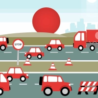 Ferienstart, Baustellen, Ausflüge: Am Wochenende vom 9. bis 11. Oktober drohen vielerorts Verzögerungen auf den Autobahnen. (Foto: dpa-infografik/dpa-tmn)