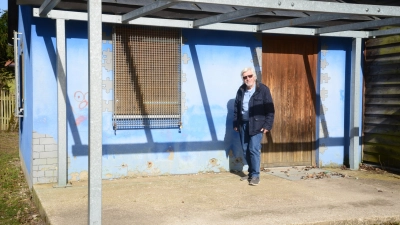 Walter Beyerlein hat das Schießhaus am Zeilberg vor zwei Jahren, an seinem 75. Geburtstag, noch einmal besucht. (Foto: Monika Kabitschke)