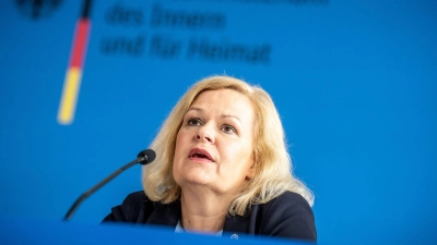 Innenministerin Nancy Faeser wertet die Heim-Europameisterschaft als großen Erfolg. (Foto: Michael Kappeler/dpa)