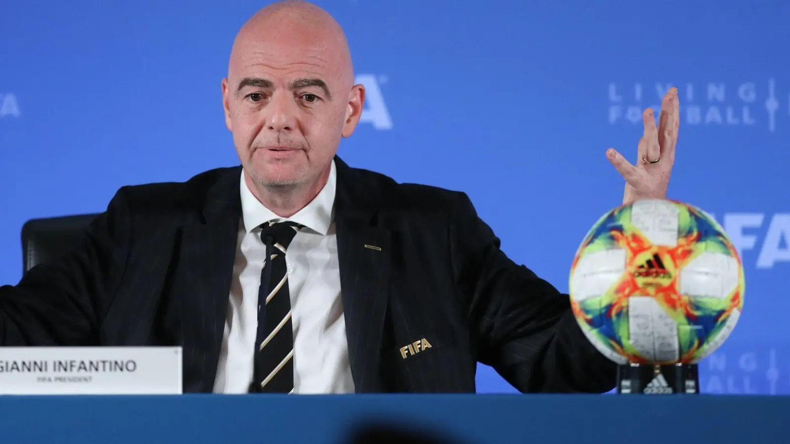 Gianni Infantino ist die treibende Kraft hinter der Reform der Club-WM. (Foto: Ding Ting/Xinhua/dpa)