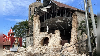 Viele Gebäude wurden völlig zerstört. (Foto: Uncredited/AP/dpa)
