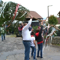 Das Aufstellen des schmucken Kerwa-Baums ist auch heuer ein Höhepunkt der Festtage. (Foto: Klemens Hoppe)