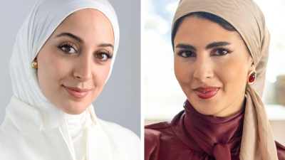 Büsra Sayed und Amina Ben Bouzid wollen „Miss Germany“ werden - und Frauen mit Kopftuch sichtbar machen.  (Foto: Jens Kalaene/Andreas Arnold/dpa)