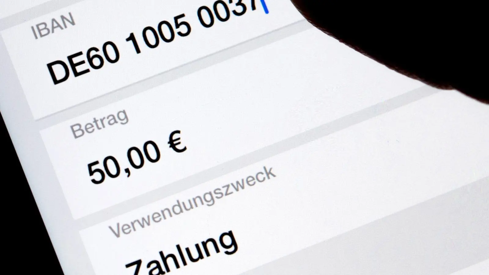 Verbraucherschutz kritisiert zu kleinteilige Überprüfung der Empfängeradresse bei Online-SEPA-Überweisungen. (Symbolbild) (Foto: Monika Skolimowska/dpa-Zentralbild/dpa)