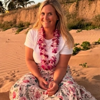 Bestseller-Autorin Lilly Lucas auf Hawaii. Dort hat sie von der Verfilmung ihres Buches erfahren.  (Foto:  Andreas Eyrisch)