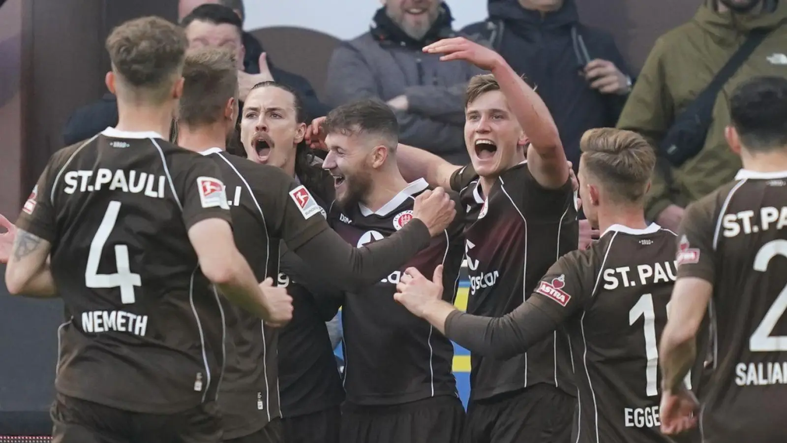 Der FC St. Pauli machte einen weiteren Schritt Richtung Aufstieg. (Foto: Marcus Brandt/dpa)