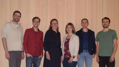 Die Grünen treten mit (von links) Cruz Phillips, David Thoma, Gudrun Schiestl-Frank, Dorina Göbel, Johannes Göbel und Benjamin Fluhrer an. Bei der Nominierungsversammlung nicht anwesend sein konnte Liam Corona. (Foto: Gerhard Krämer)