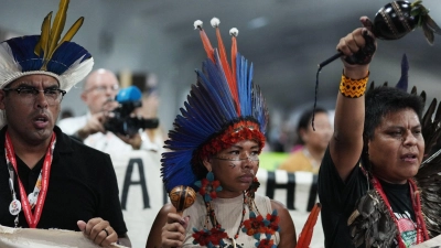 Der Klimagipfel war von Protesten Indigener begleitet worden. (Foto: Andre Penner/AP/dpa)