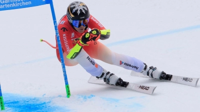 Die Schweizerin Lara Gut-Behrami feierte in Garmisch-Partenkirchen ihren ersten Saisonsieg. (Foto: Giovanni Maria Pizzato/AP/dpa)