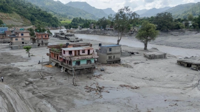 Die Flut hatte ganze Dörfer völlig zerstört.  (Foto: Sulav Shrestha/XinHua/dpa)