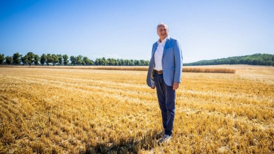 Bauernpräsident Joachim Rukwied. Das trockene Frühjahr stellte Bauern in manchen Regionen vor Probleme.  (Foto: Christoph Soeder/dpa)