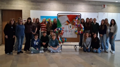 In diesem Jahr feierten die italienischen Jugendlichen während ihres Besuchs in Dinkelsbühl das 25-jährige Jubiläum des Schüleraustauschs. (Foto: Gymnasium/Katharina Abel)