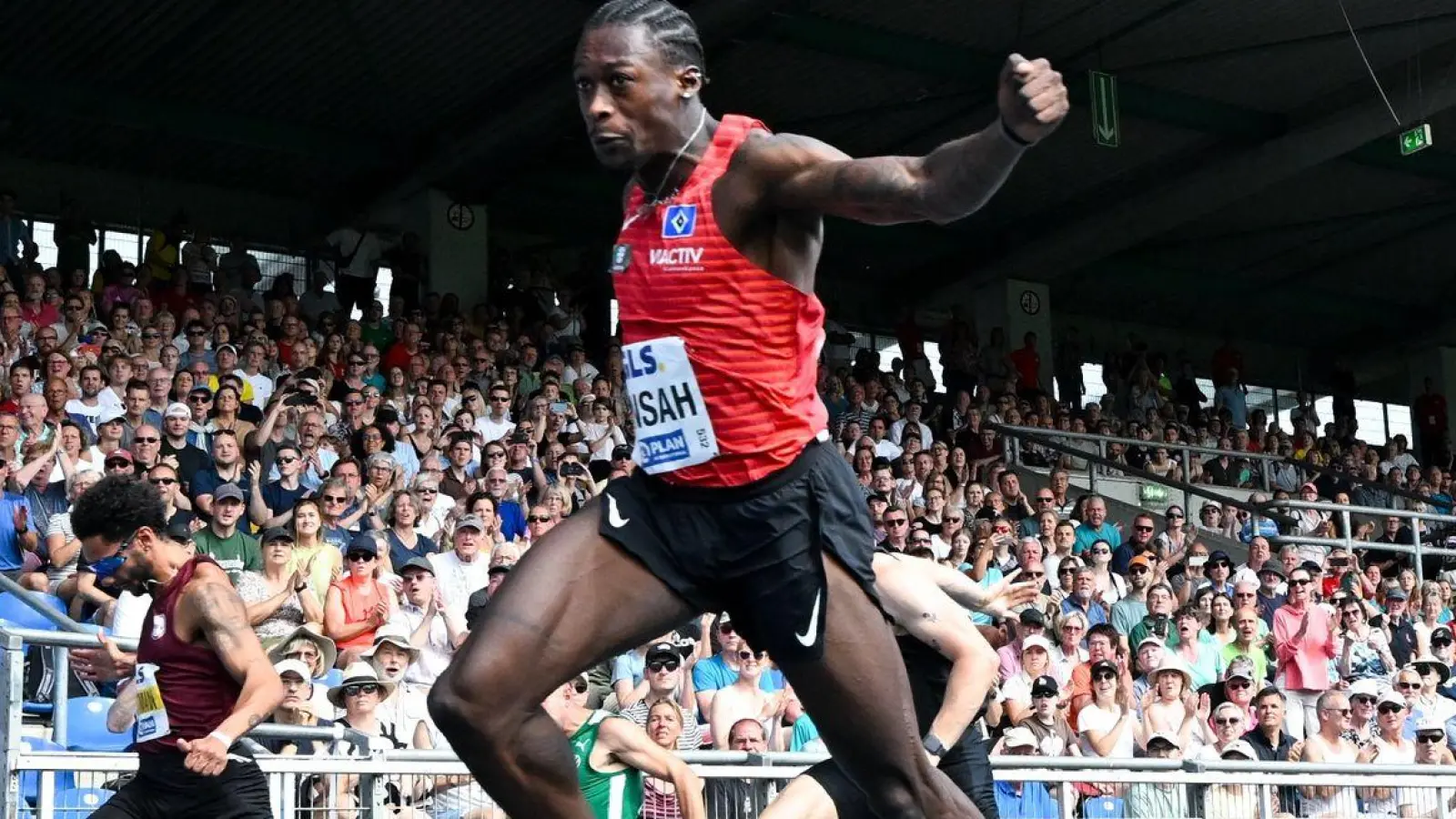 Sprinter Owen Ansah stellte einen Rekord auf. (Foto: Sven Hoppe/dpa)