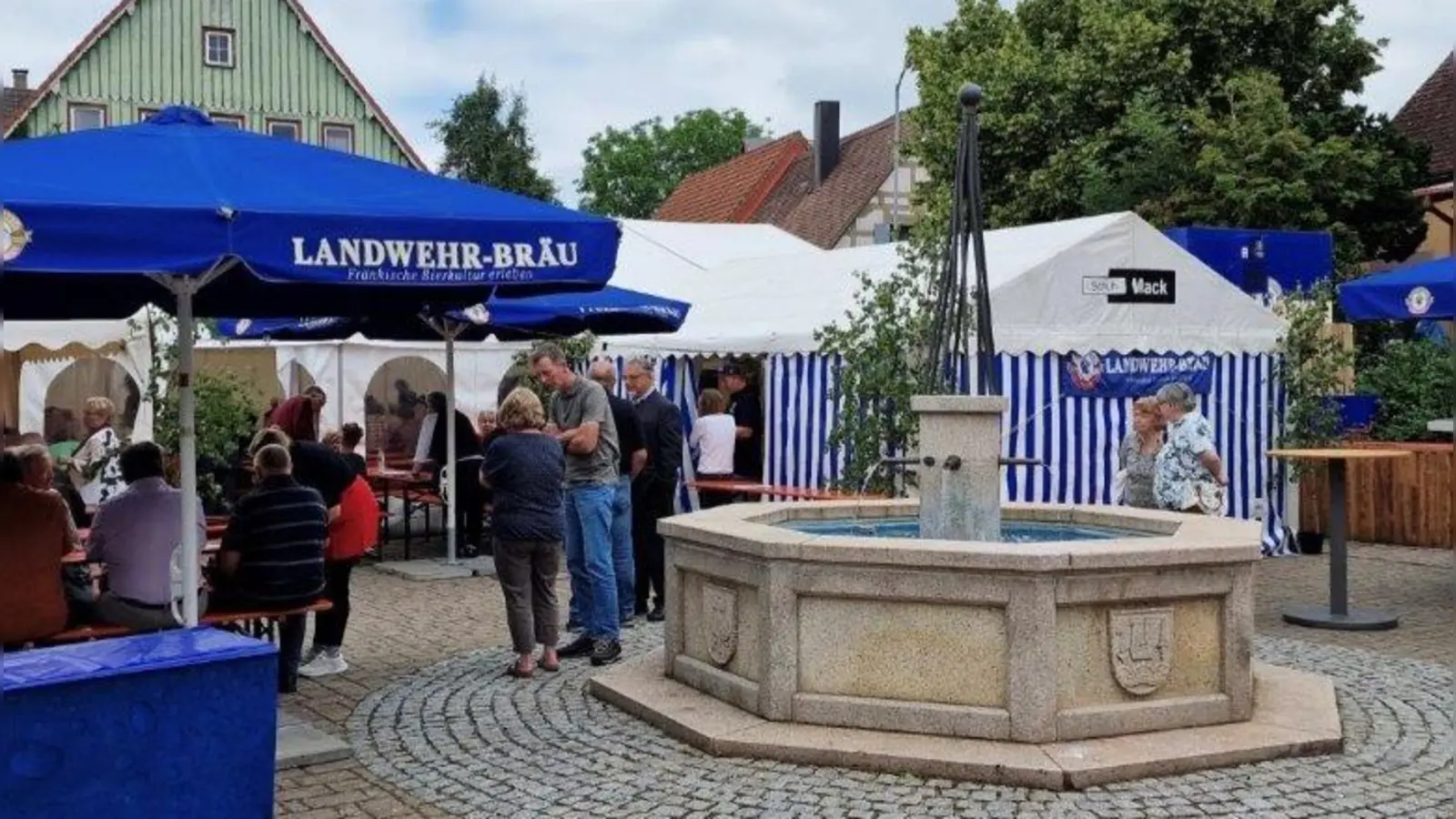 Vom 20. bis 22. Juni 2025 findet in Wettringen das beliebte Brunnenfest statt.  (Foto: Soldaten- und Kameradschaftsverein Wettringen)