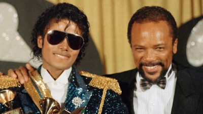 Für das Album „Thriller“ wurden Michael Jackson und Quincy Jones mit mehreren Grammys ausgezeichnet. (Foto: Doug Pizac/AP/dpa)