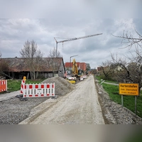 Der Gemeindeteil Hartershofen steht vor Bauabschnitt zwei der Kanalerneuerung. Wann die Arbeiten beginnen, ist aber noch offen. Das Foto entstand während des ersten Bauabschnitts. (Foto: Jürgen Binder)