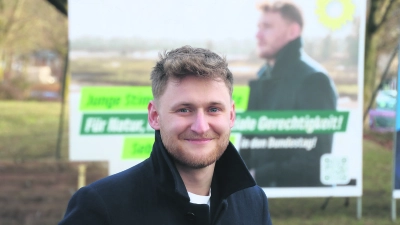 Große Ziele und viel Einsatz: Sebastian Amler aus Ettenstatt will für die Grünen in den Bundestag und bewirbt sich um das Direktmandat im Wahlkreis Ansbach. (Foto: Jan Stephan)