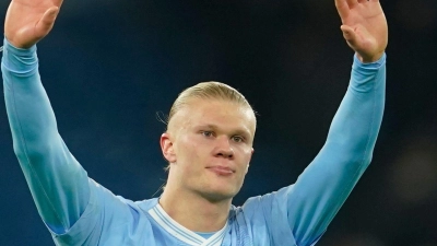 Der norwegische Torgarant Erling Haaland wurde nicht Weltfußballer. (Foto: Dave Thompson/AP/dpa)