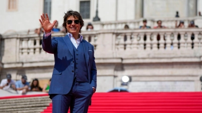 Roter Teppich, Spanische Treppe und Tom Cruise. (Foto: Alessandra Tarantino/AP/dpa)