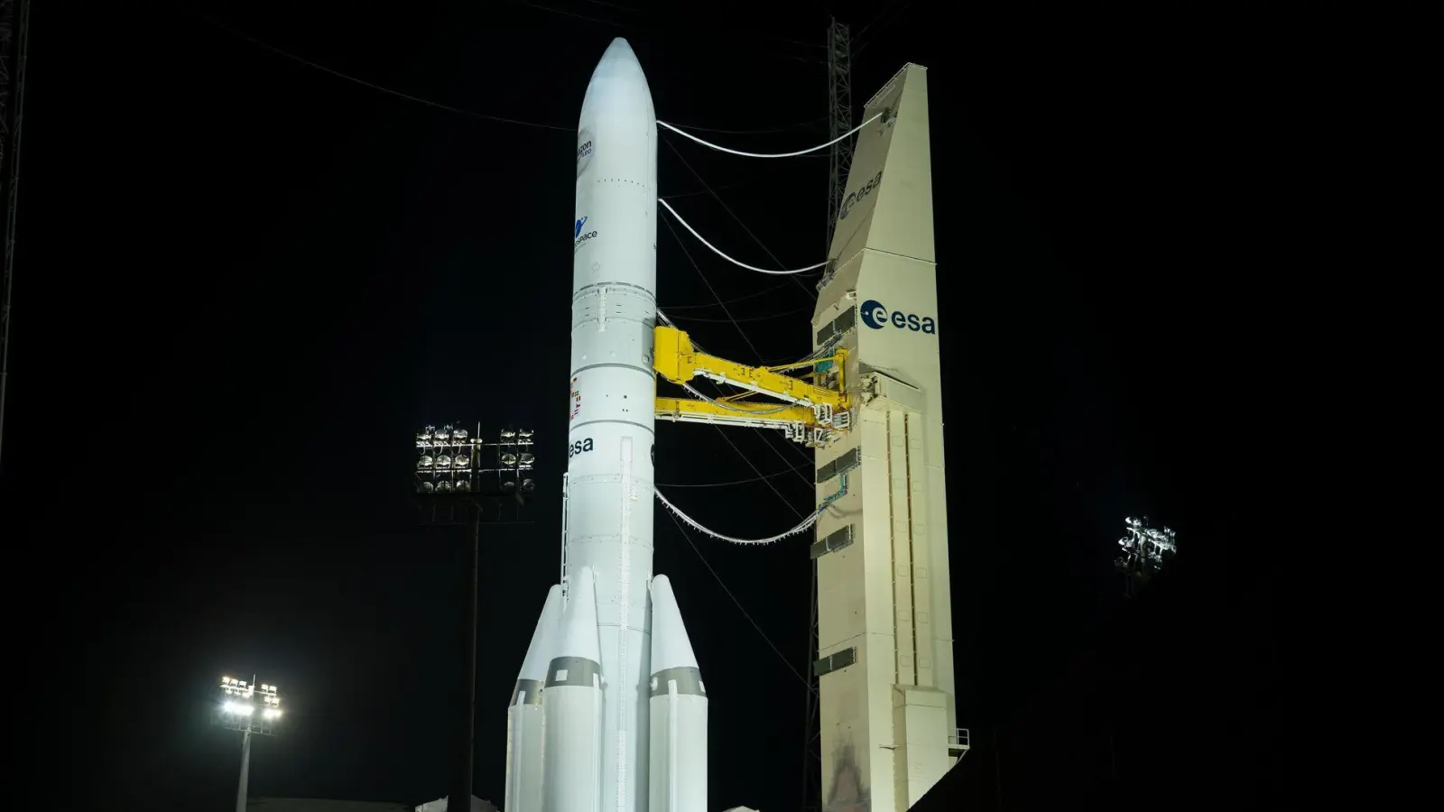 Am Bau von Ariane 6 waren gut ein Dutzend Länder beteiligt.  (Foto: S. Corvaja/ESA/dpa)