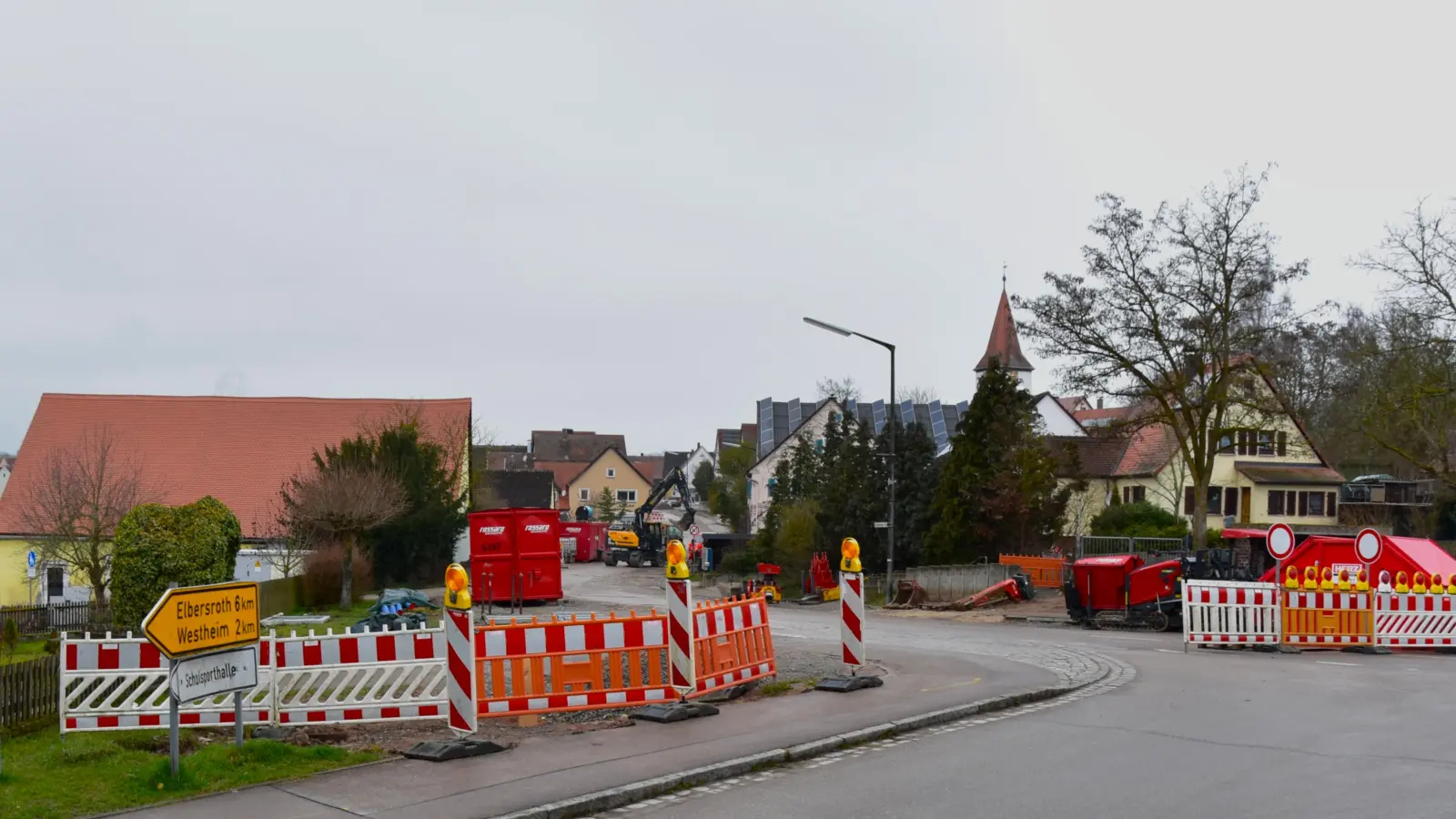 Die umfassenden Ausbauarbeiten in Weinberg werden die Pendlerinnen und Pendler sowie die Bewohnerinnen und Bewohner der Umgehungsstraßen auch in den kommenden Monaten schwer beschäftigen. (Foto: Werner Wenk)