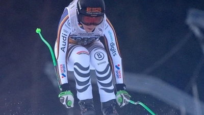 Kira Weidle-Winkelmann zeigte in der Abfahrt von Tarvisio eine starke Vorstellung. (Foto: Giovanni Auletta/AP/dpa)