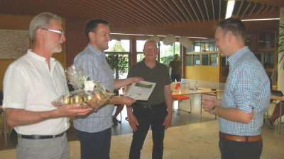 Dr. Christian von Dobschütz ist seit dem 1. Juli der Landrat des Landkreises Neustadt/Aisch/Bad Windsheim. Zuletzt wurde er von seinen Kollegen im Diespecker Gemeinderat verabschiedet. (Foto: Christa Frühwald)