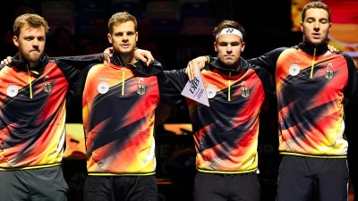 Das deutsche Davis-Cup-Team hat das Halbfinale erreicht. (Foto: Frank Molter/dpa)