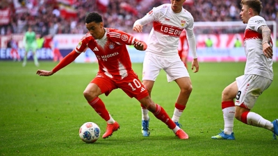 Zauberte gegen Stuttgart - und wird nun nochmal wichtiger: Bayern-Profi Jamal Musiala (Archivbild) (Foto: Tom Weller/dpa)