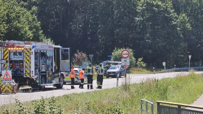 An dieser Stelle bei der Kläranlage wollte der 84-Jährige die Straße zwischen Burgoberbach und Niederoberbach überqueren. (Foto: Wolfgang Grebenhof)