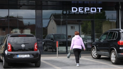 Die Filiale des Deko-Händlers Depot im Ansbacher Retti-Center ist nun dauerhaft geschlossen. (Foto: Johannes Hirschlach)