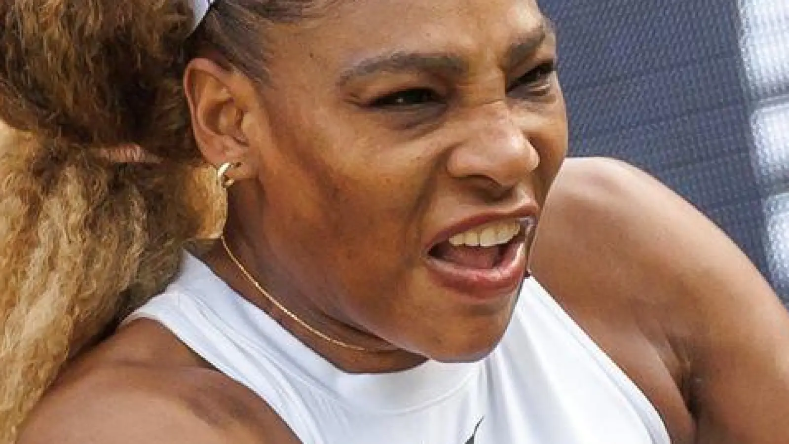 Serena Williams schied in Berlin im Doppel gleich aus. (Foto: Andreas Gora/dpa)
