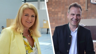 Dr. Brigit Kreß (Freie Wähler) gegen Dr. Christian von Dobschütz (CSU): Am 23. Juni entschied sich, wer bei der Landratswahl für Neustadt/Aisch-Bad Windsheim gewinnt. (Foto: Christa Frühwald)