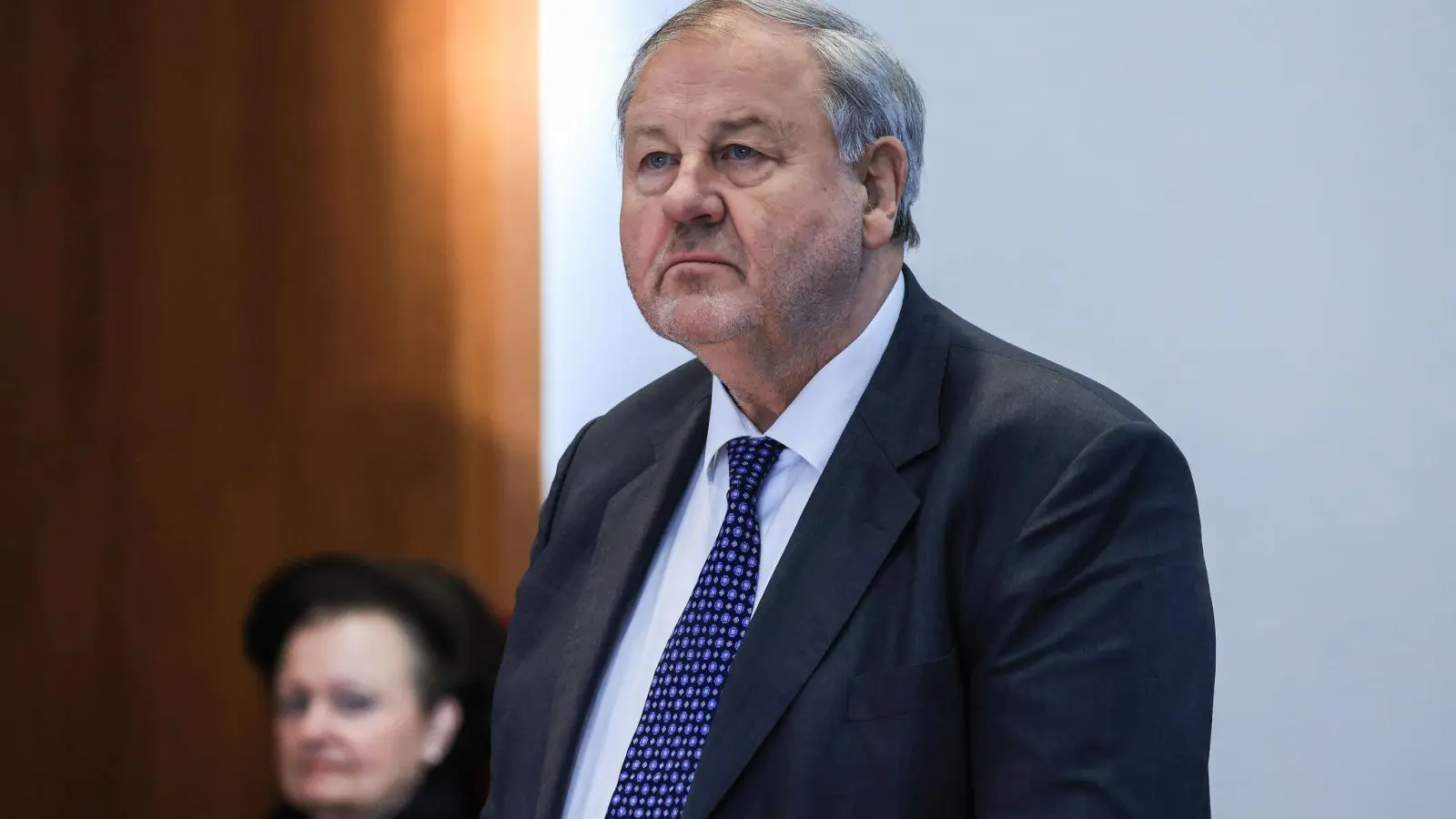 Hanno Berger im Bonner Strafprozess 2022. (Foto: Oliver Berg/dpa)