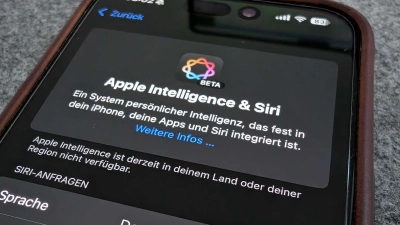 Hi, Apple Intelligence! In Deutschland gibt es KI-Funktionen im April. (Foto: Till Simon Nagel/dpa-tmn)