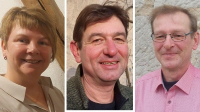 Die drei Kandidaten: Elisabeth Schmidt, Thomas Jordan und Robert Rößner. (Foto: Sandra Buchwald)