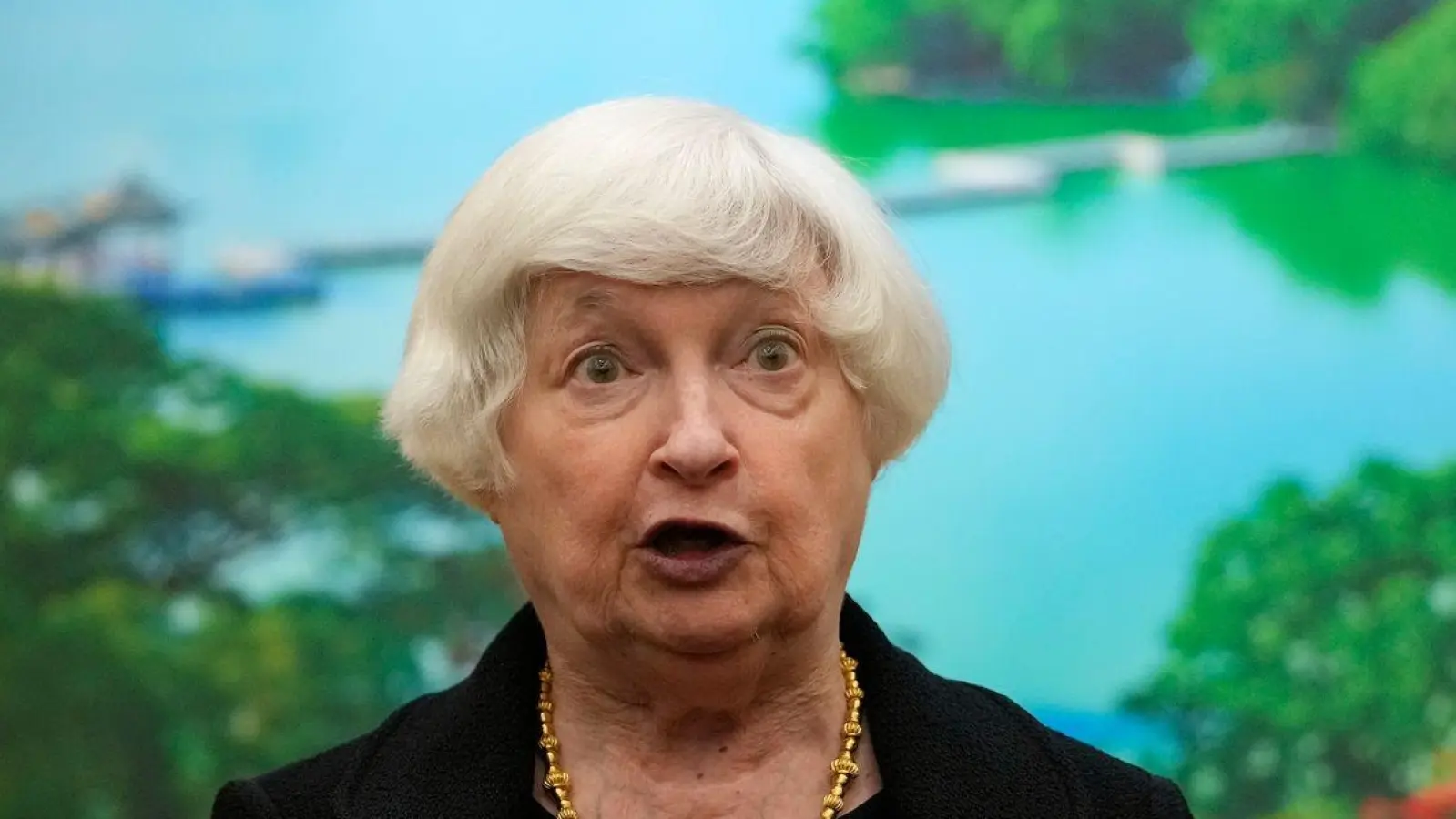 US-Finanzministerin Janet Yellen ist für Gespräche in China. (Foto: Andy Wong/Pool AP/AP)