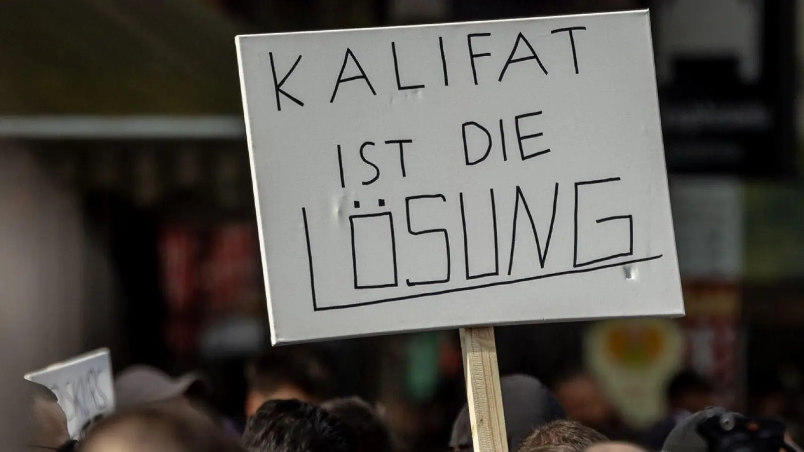 Mehr als 1000 Teilnehmer hatten am vergangenen Wochenende an einer von Islamisten organisierten Demonstration in Hamburg teilgenommen. (Foto: Axel Heimken/dpa)