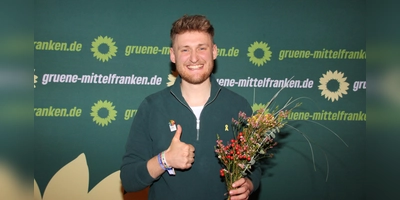 Bundestagskandidat Sebastian Amler zeigte sich bei der Nominierungsversammlung selbstbewusst und siegessicher. (Foto: Robert Maurer)