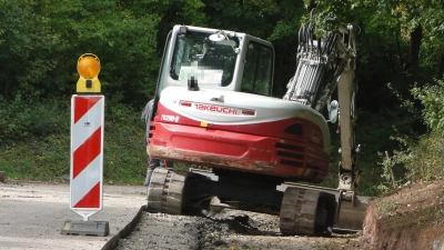 In Wassertrüdingen haben Unbekannte einen Bagger geklaut. Das Fahrzeug auf dem Foto hat nichts mit dem Fall zu tun. (Symbolbild: Winfried Vennemann)
